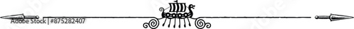 Medieval Fantasy Daggers and Viking Ship Header Graphic