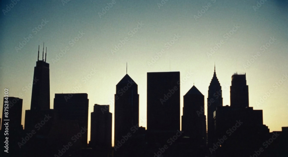 Silhouette of urban innovation, capturing the essence of visionary leadership in the modern business world, with cityscape and dynamic lighting, little minimal style Silhouette of urban innovation, capturing the essence of visionary leadership in the modern business world, with cityscape and dynamic lighting, little minimal style