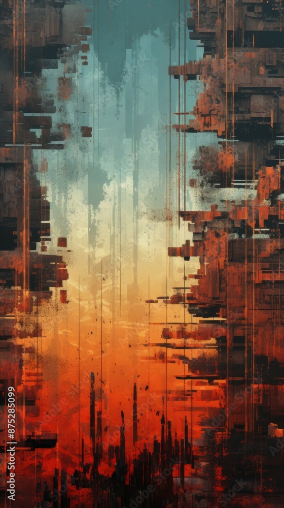 Fototapeta premium Rust Material Structure Background - Generative AI