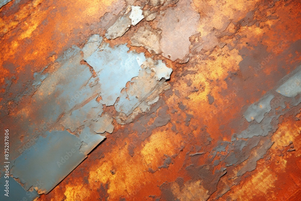 Obraz premium Rust Material Structure Background - Generative AI
