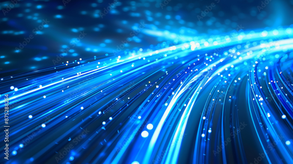 Blue Light Streaks: Representing data transmission and connectivity.
Blue Light Streaks: Representing data transmission and connectivity.