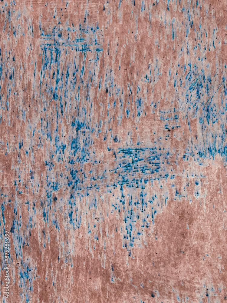 Abstract texture of old weathered brown and blue painted wall Abstract texture of old weathered brown and blue painted wall