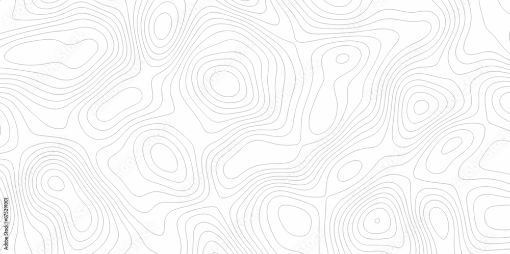 Vector white wave line geography landscape Topo contour map on white background. Geographic mountain relief diagram line wave carve pattern. Topographic world map contour lines map. Vector white wave line geography landscape Topo contour map on white background. Geographic mountain relief diagram line wave carve pattern. Topographic world map contour lines map.