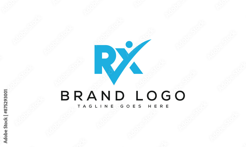 letter RX logo design vector template design for brand. letter RX logo design vector template design for brand.