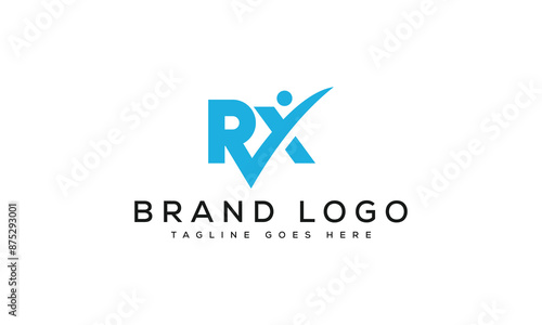 letter RX logo design vector template design for brand.