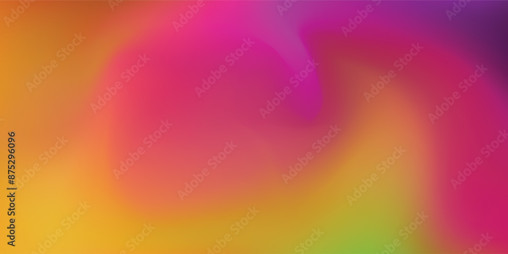 Obraz premium Blue, yellow, pink abstract fluid background. Vector illustration