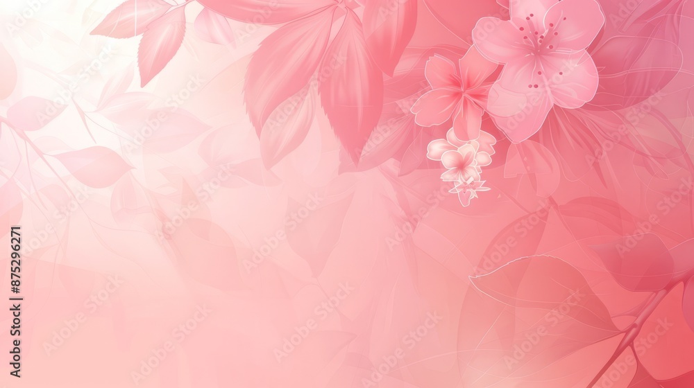 Elegant Floral Background in Soft Pink Tones, High-Resolution Template for PowerPoint Presentations and Digital Designs Elegant Floral Background in Soft Pink Tones, High-Resolution Template for PowerPoint Presentations and Digital Designs