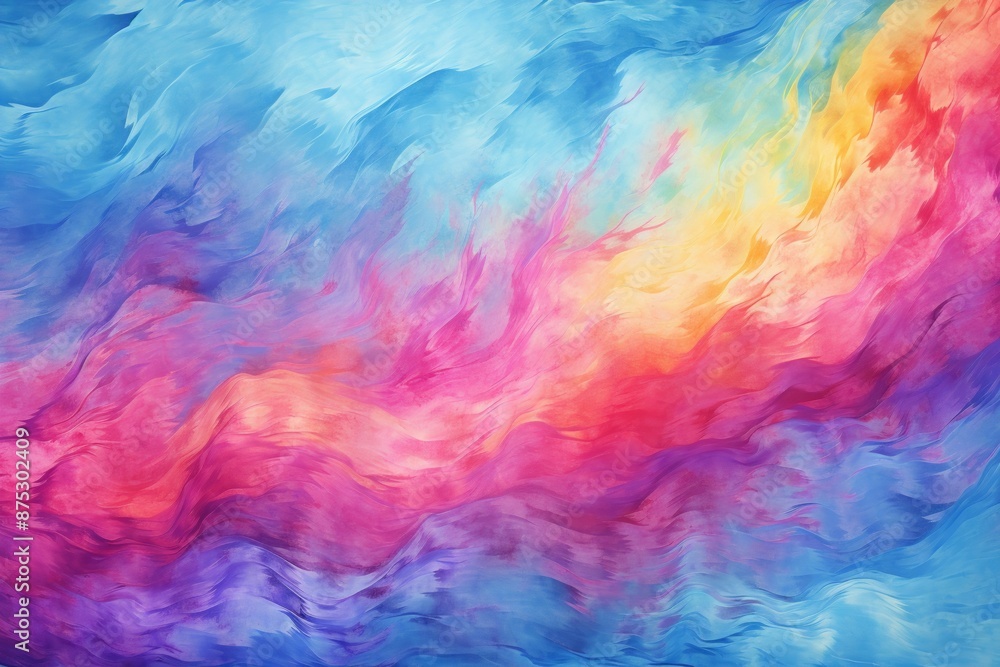 Tie-Dye Material Structure Background - Generative AI Tie-Dye Material Structure Background - Generative AI