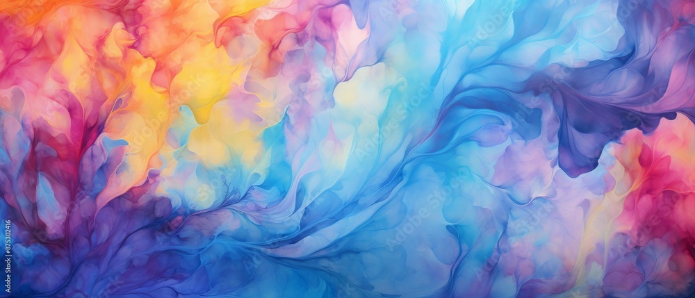 Tie-Dye Material Structure Background - Generative AI Tie-Dye Material Structure Background - Generative AI
