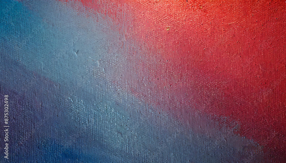 Naklejka premium Vibrant Textured Abstract Background with Dynamic Red and Blue Gradients, Featuring Intricate Surface Details and Subtle Color Transitions. USA flag patriotic