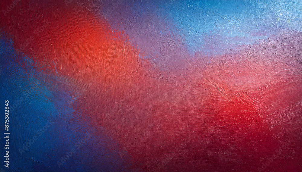 Naklejka premium Vibrant Textured Abstract Background with Dynamic Red and Blue Gradients, Featuring Intricate Surface Details and Subtle Color Transitions. USA flag patriotic