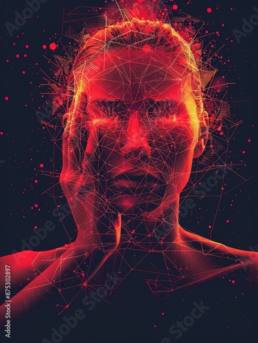 Brain diseases problem cause chronic severe headache migraine. Female adult look tired and stressed