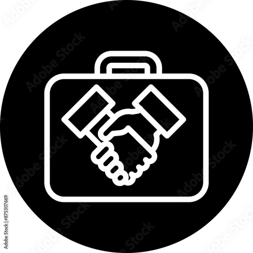 Travel Etiquette Vector Line White Circle Black