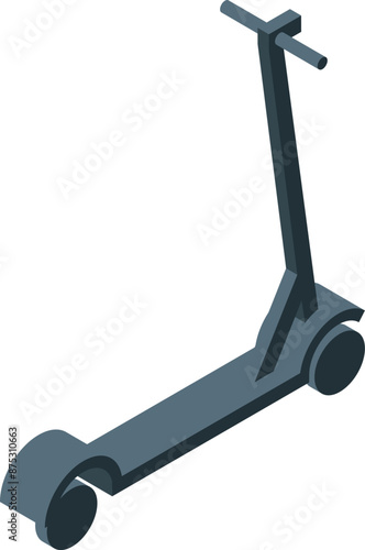 Illustration featuring a modern electric scooter, highlighting its sleek design and role in urban transportation