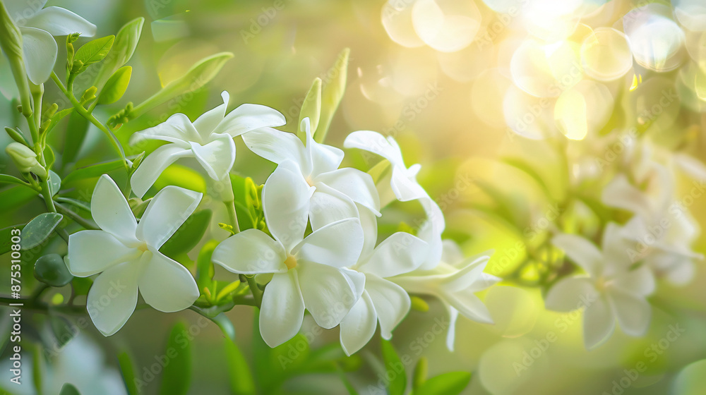 Elegant White Jasmine Background. Elegant White Jasmine Background.