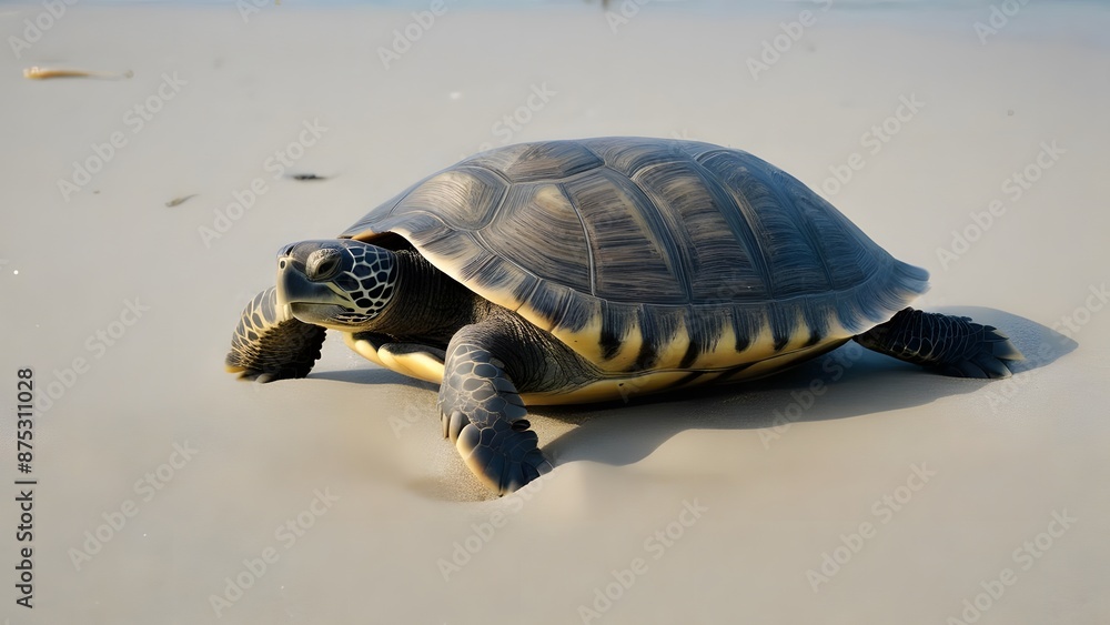 Obraz premium A Turtle on a beach