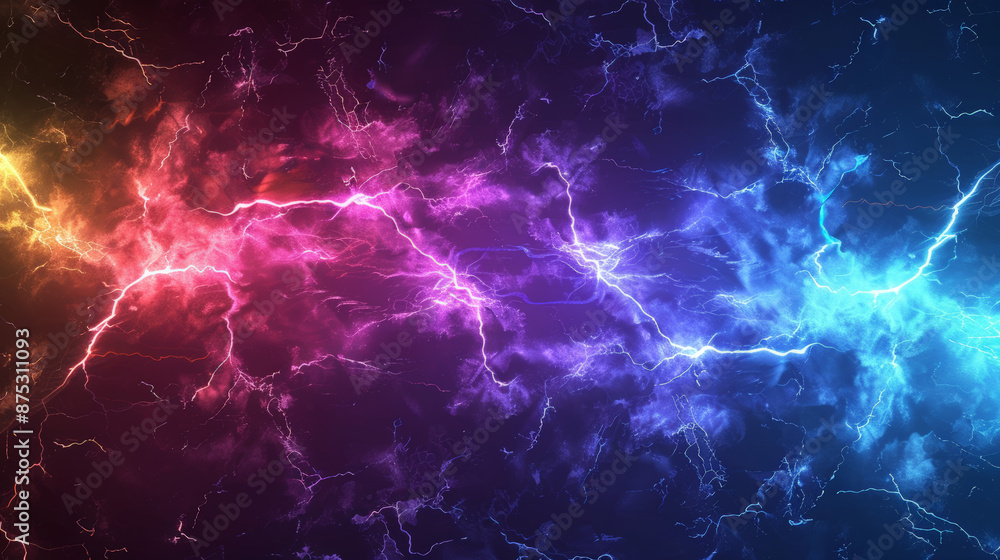 Fototapeta premium abstract rainbow lightning background
