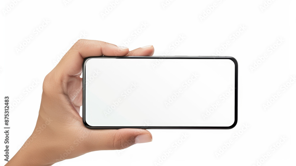 hand holding mobile phone, screen mockup hand holding mobile phone, screen mockup
