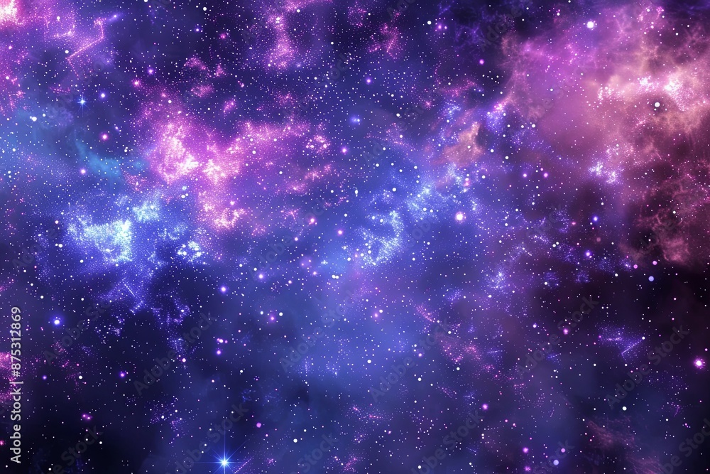 Cosmic Nebula with Stars. Cosmic Nebula with Stars.