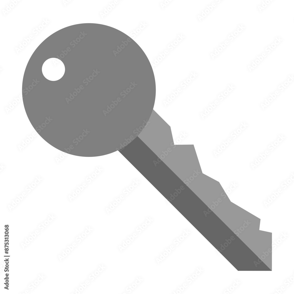 Key (for access) Vector Flat Icon Design Key (for access) Vector Flat Icon Design
