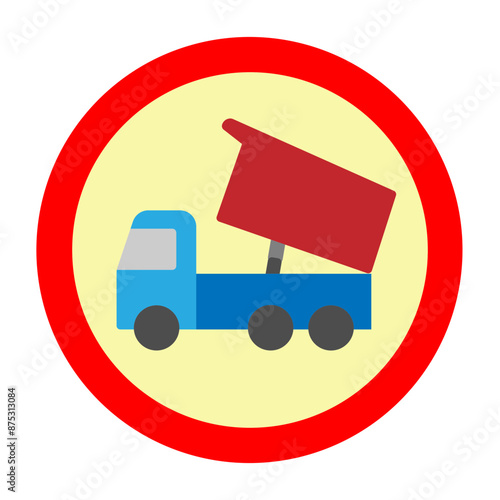 Unloading sign Vector Flat Icon Design