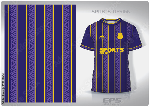 Vector sports shirt background image.Purple straight line basketweave pattern design, illustration, textile background for sports t-shirt, football jersey shirt