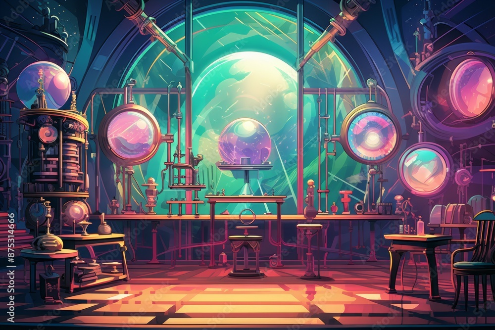 Obraz premium Holographic Material Structure Background - Generative AI