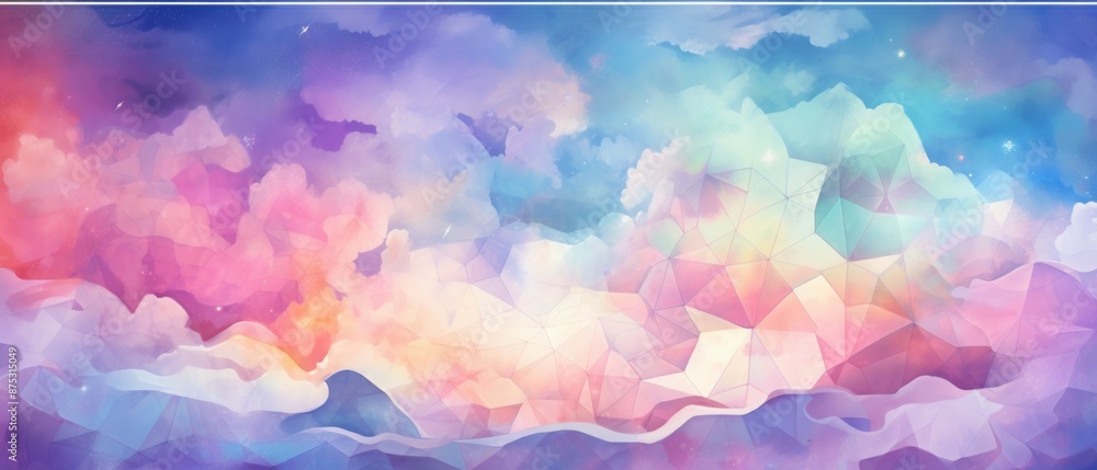 Holographic Material Structure Background - Generative AI Holographic Material Structure Background - Generative AI