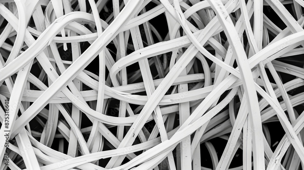 Tangled and interwoven lines AI generated illustration Tangled and interwoven lines AI generated illustration