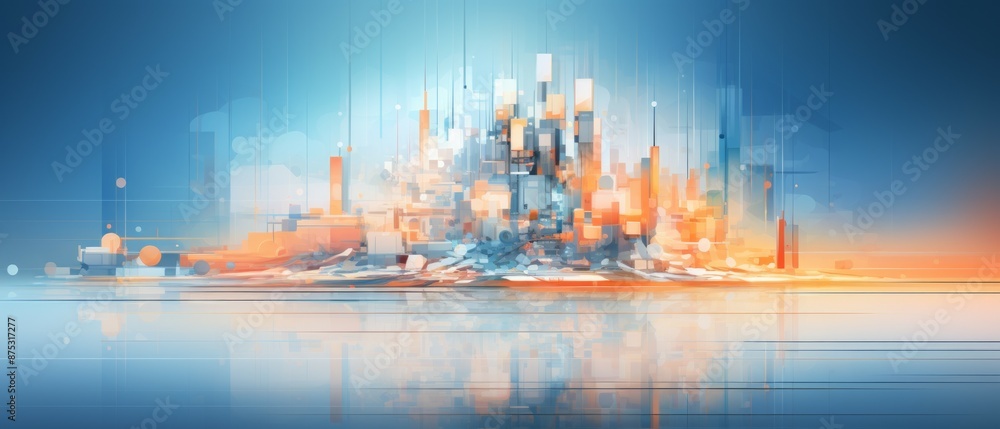 Obraz premium Digital Pixels Material Structure Background - Generative AI