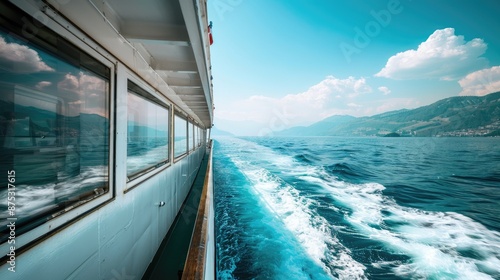 Beautiful View of the Sea from a Boat