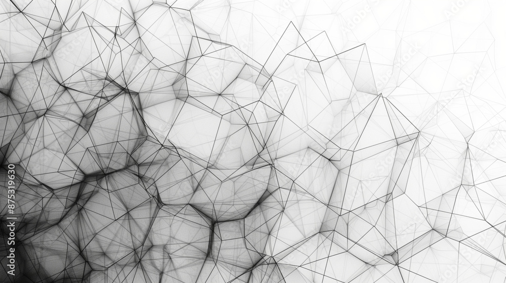 Obraz premium hand sketch of polygons 2