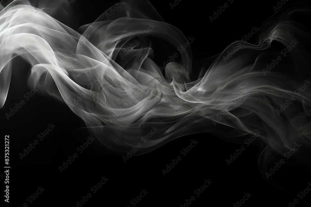 Obraz premium Abstract Smoke Material Structure Background - Generative AI