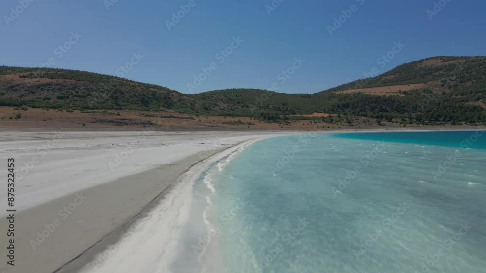 Views of Salda Lake in Burdur Turkey Views of Salda Lake in Burdur Turkey