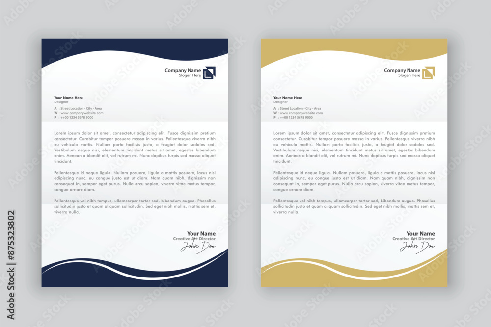 business corporate letterhead design template business corporate letterhead design template