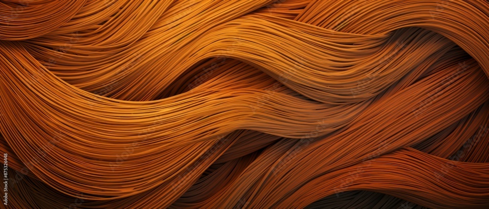 Rattan Material Structure Background - Generative AI Rattan Material Structure Background - Generative AI