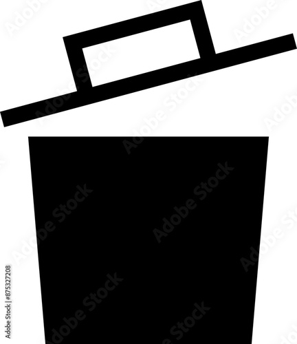 Icon about trash bin
