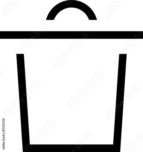Icon about trash bin
