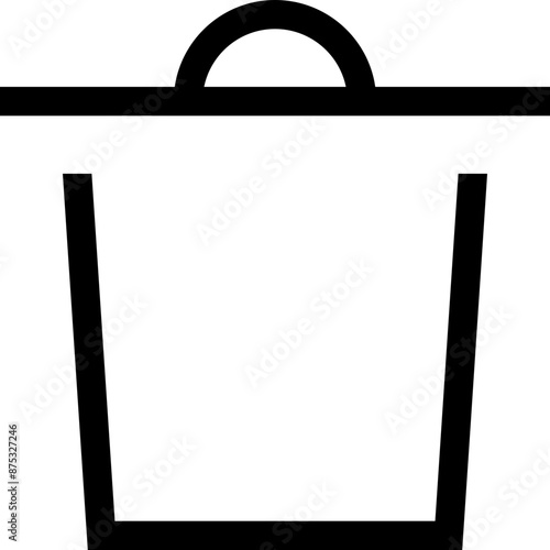 Icon about trash bin
