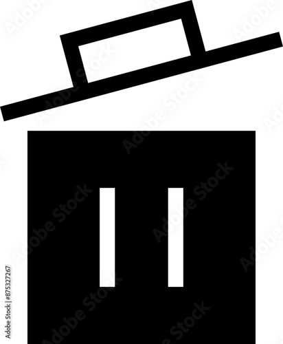 Icon about trash bin
