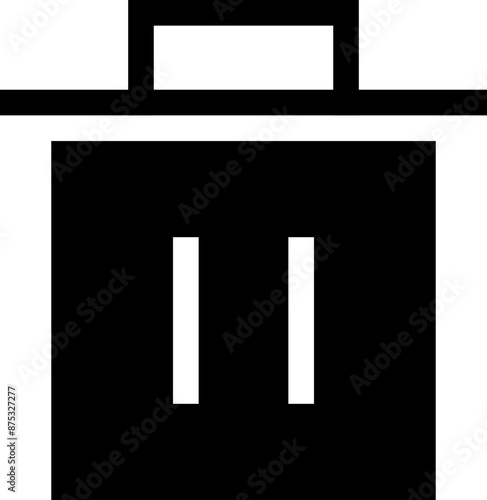 Icon about trash bin
