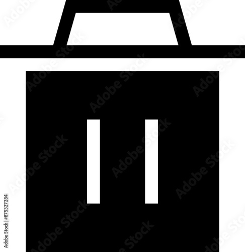 Icon about trash bin
