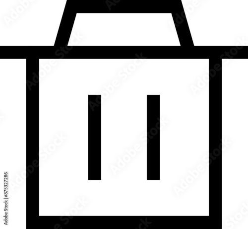 Icon about trash bin
