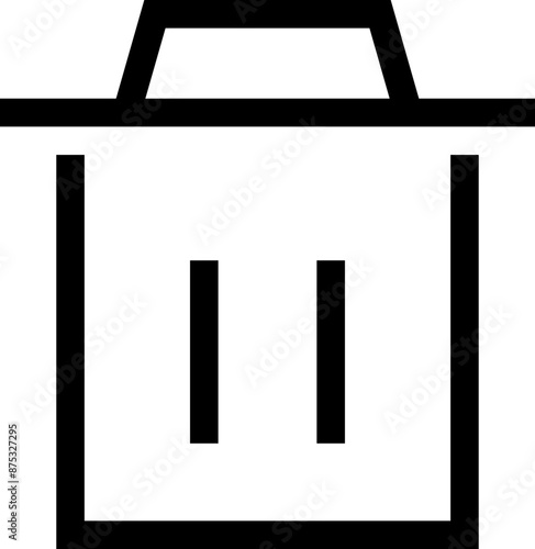 Icon about trash bin

