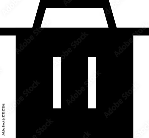 Icon about trash bin
