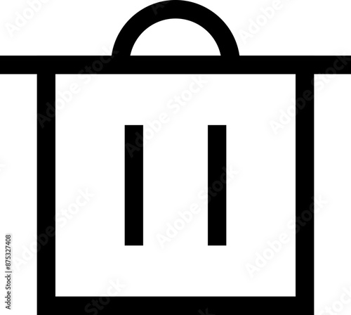 Icon about trash bin
