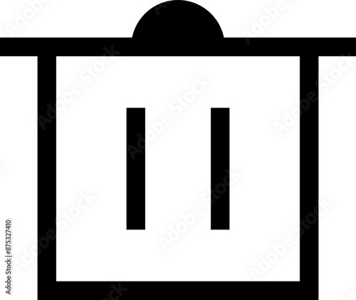 Icon about trash bin
