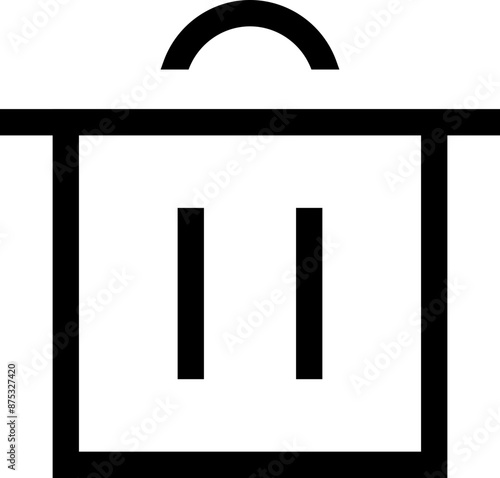 Icon about trash bin

