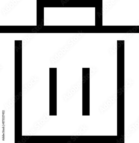 Icon about trash bin
