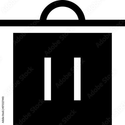 Icon about trash bin
